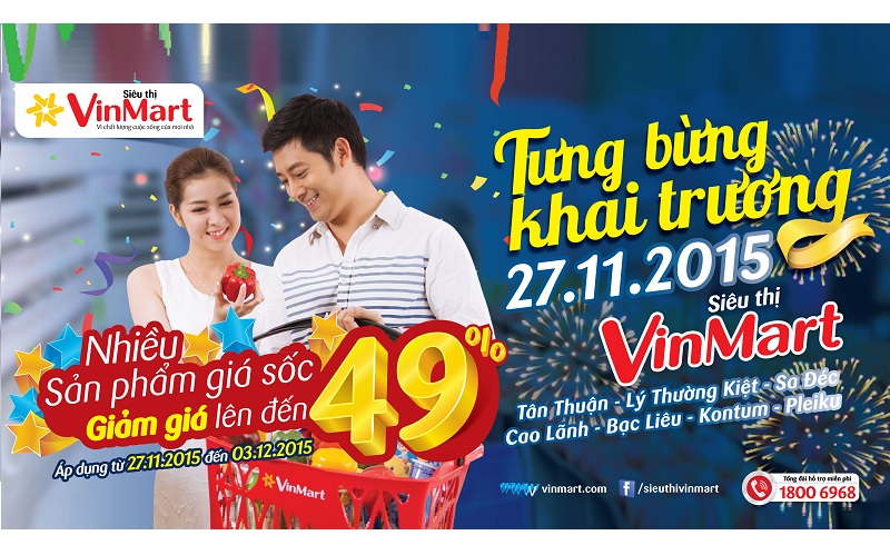 VinMart chào đón 7 siêu thị mới tại miền Nam